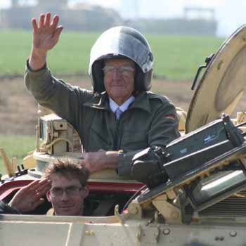 Armoured Tank Driving at Market Harborough