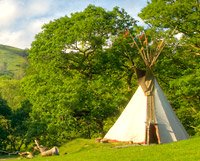 relax in a teepee Teepee Retreats