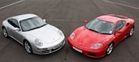 Ferrari vs Porsche in Staffordshire