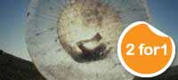 2 for 1 Aqua Zorbing Offer
