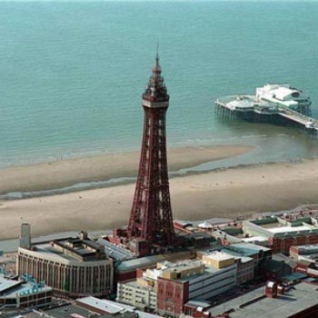 Fly over Blackpool Tower