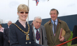 The Mayor of Bromley with Jock Maitland and Chairman of Biggin Hill airport