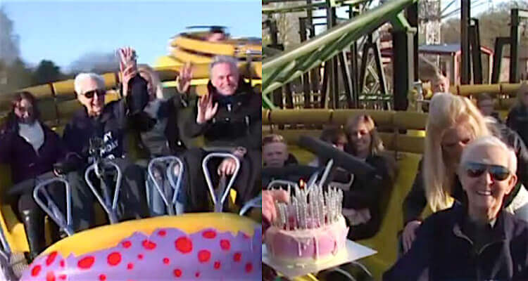 A tattoo at 104 years old and a rollercoaster ride for his 105th, Jack is the holder of two records