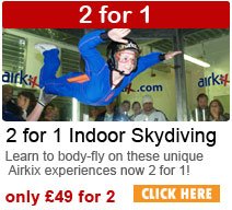 2 for 1Airkix Indoor Skydiving