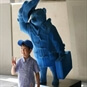 Brit Movie Tour Paddington Walking Tour boy with Paddington Statue 