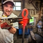 Blacksmith Experience North Yorkshire - Holding a hot tool