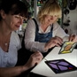 Stained Glass Leading Workshop Birmingham - Ladies doing a stained glass workshop