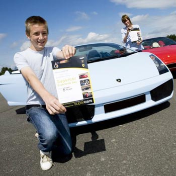 Junior Lamborghini driving - kids Lambo Gallardo drive