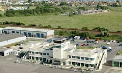 Imagine flying in a helicopter over this beautiful Grade II listed terminal building!