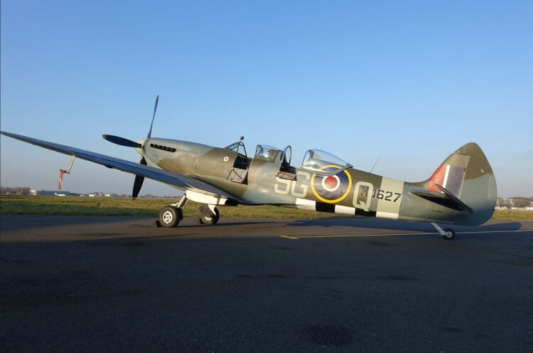 two seat Spitfire ready to fly