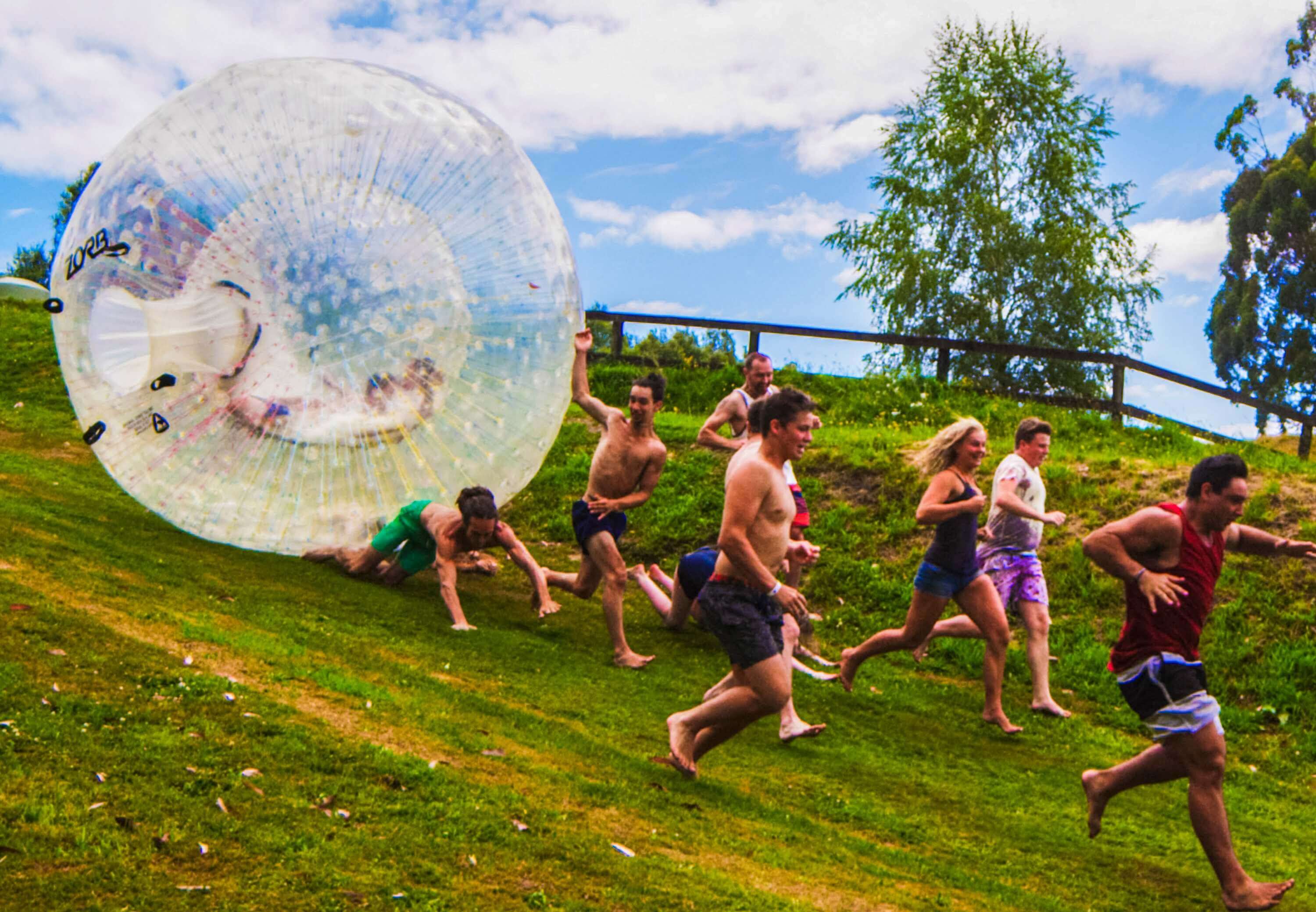 Keep It Rolling It's Zorbing Time!