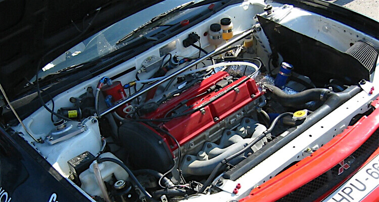 fully prepped rally car
