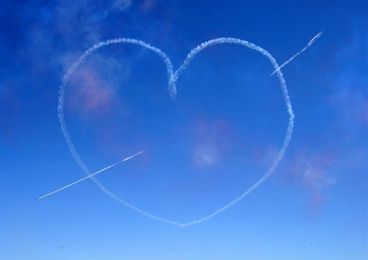 Sky high Valentine's messages