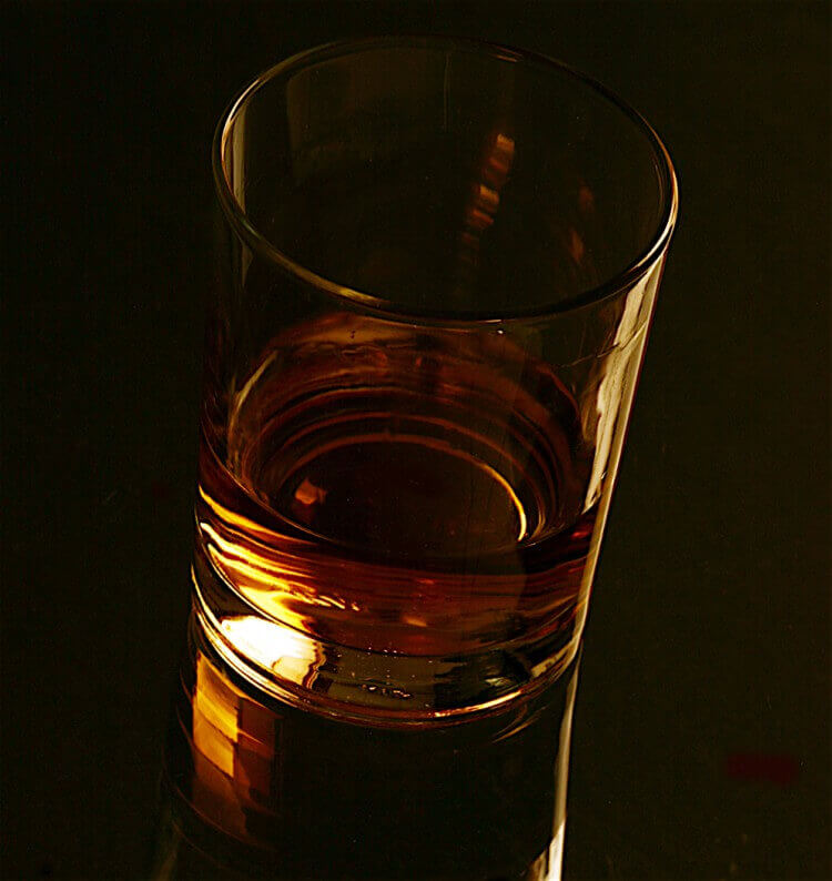 Whisky in a glass