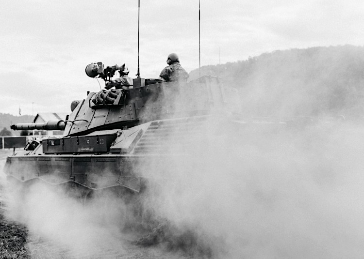 Tank driving battle zone