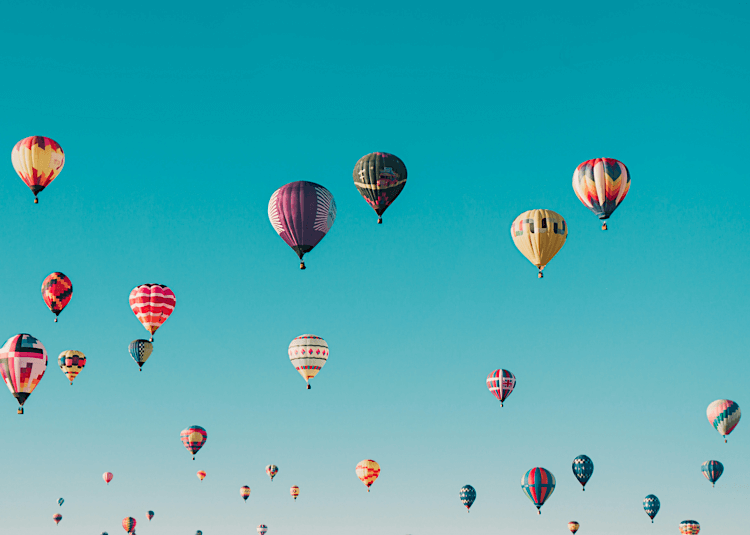 hot air ballon ride guide set feature