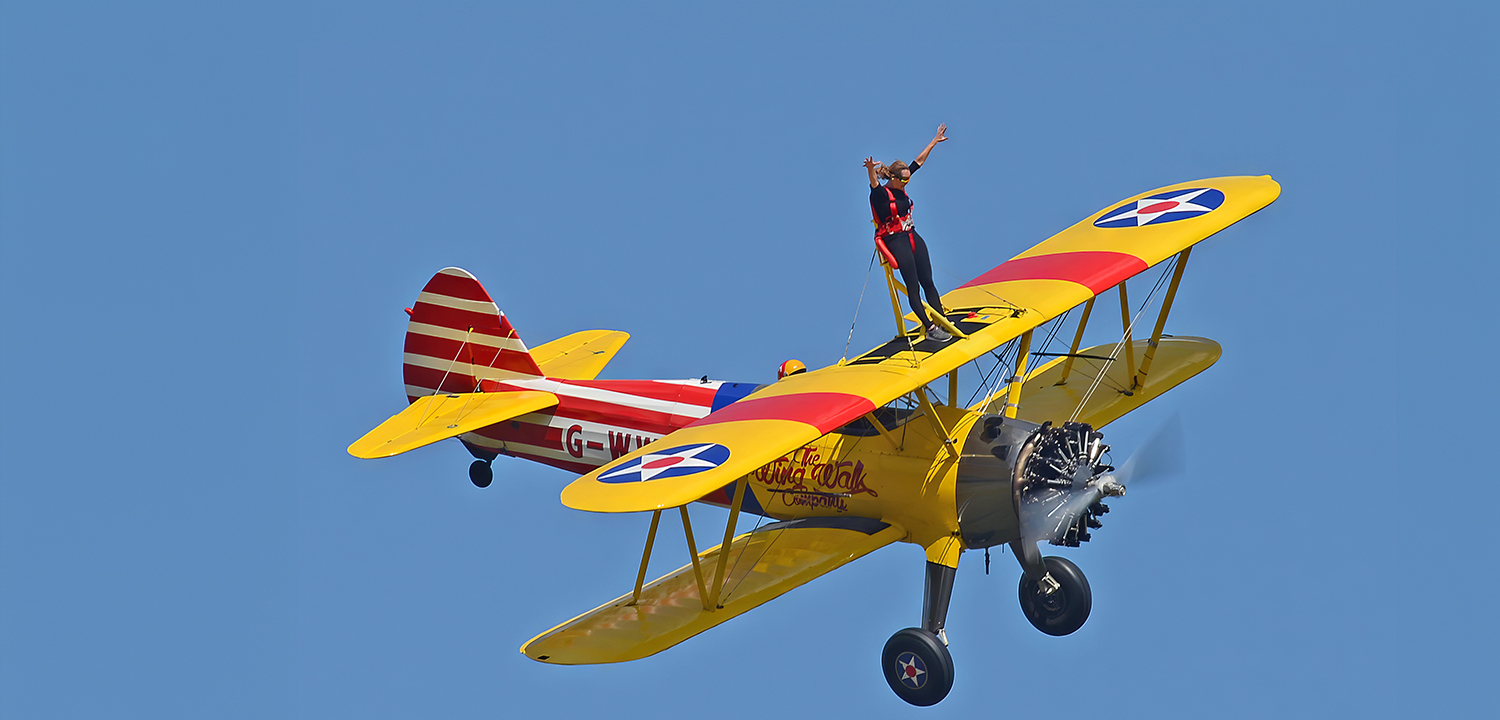Wing Walking Kent at Into the Blue