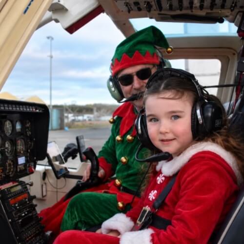 Santas Christmas Elf Helicopter Adventure Kent