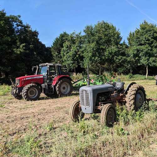 Old vs New Ferguson Tractor Driving Nottingham
