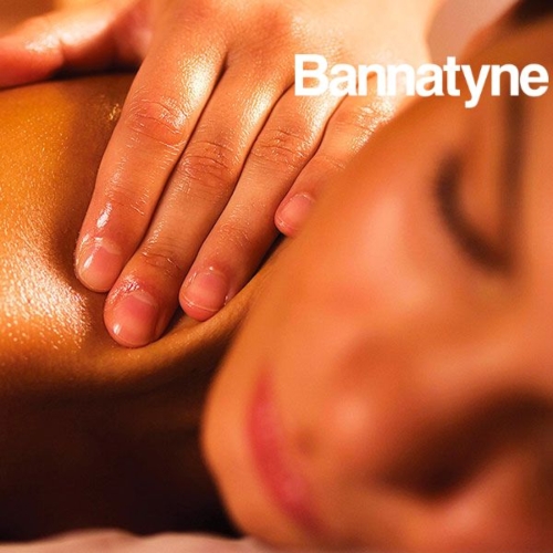 Bannatyne Spa Day with 90 Minute Treatment Lunch and Prosecco with Logo