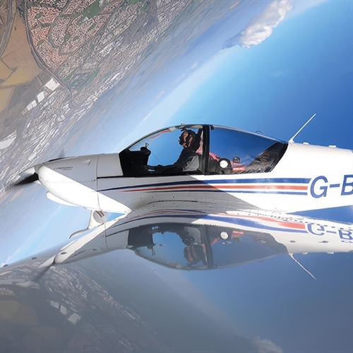Aerobatics Northamptonshire at Sywell Aerodrome in a Robin Aircraft