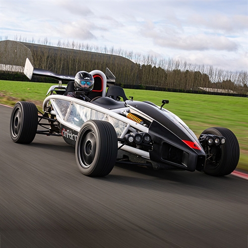 Ariel Atom 300 on the track being driven thumbnail