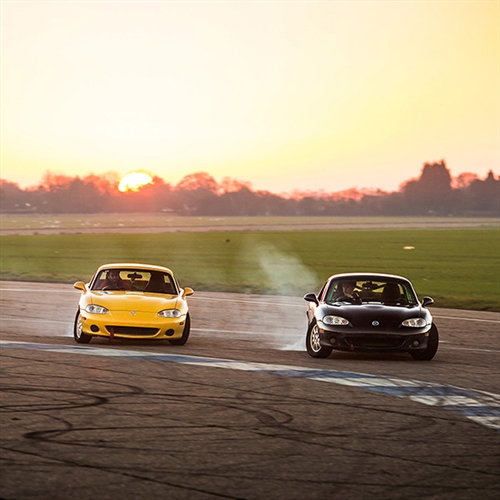 MX5 Drifing Three Mazdas on track thumbnail