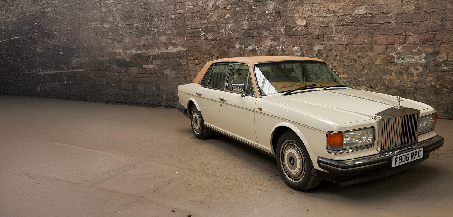 Luxury Classic Car Driving Derbyshire from Into the Blue