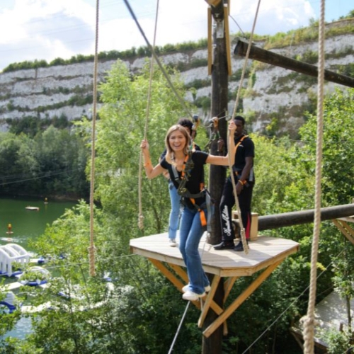 High Ropes Aerial Trek at Hangloose Bluewater in Kent