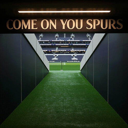 Tottenham Hotspurs Stadium Tour - Walking onto the pitch through the tunnel thumbnail Tottenham Hotspurs Stadium Tour - Walking onto the pitch through the tunnel thumbnail