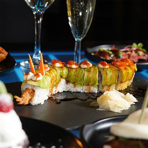 Learn to Roll Your Own Dragon Roll Sushi Class and Bottomless Brunch for Two at Inamo