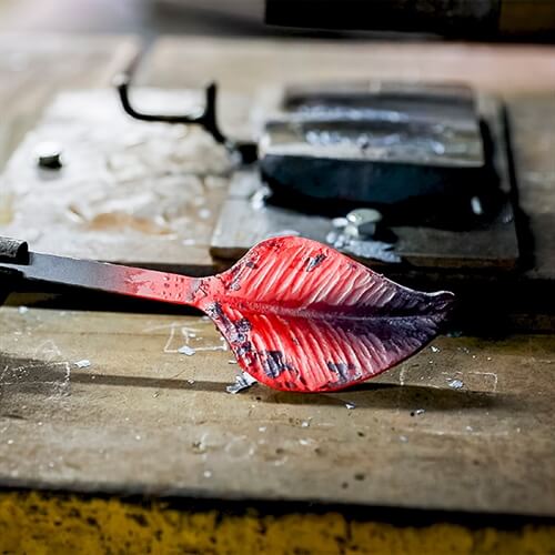 Coat Rack Forging in Kent - Hot Forged Leaf