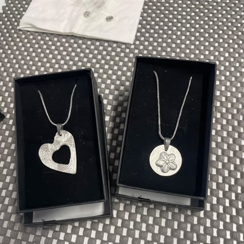 Silver Clay Jewellery Workshops - Heart Necklaces Silver Clay Jewellery Workshops - Heart Necklaces