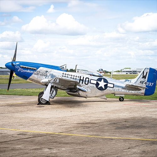 Sit in a Mustang at Biggin Hill Airport