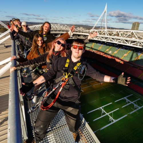  Cardiff Stadium Walk - Walking the Roof at Waless Principality Stadium