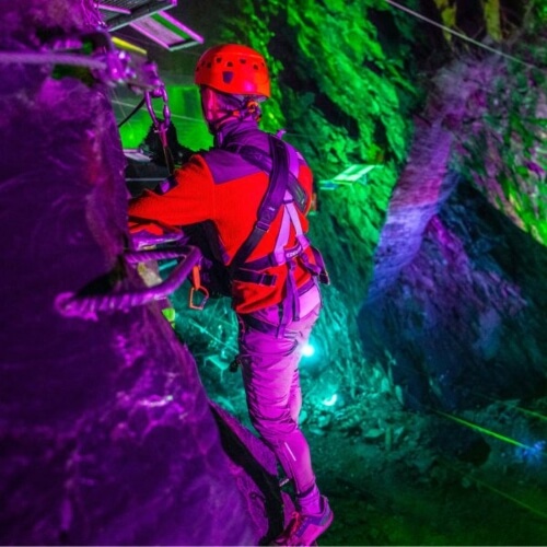 Zip World Caverns Adventure at Llechwedd Slate Mines