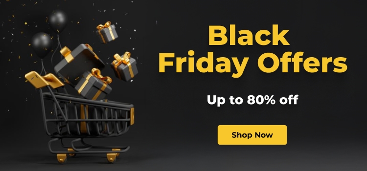 Black Friday with up to 80% Off