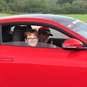 Boy Driving in Ferrari