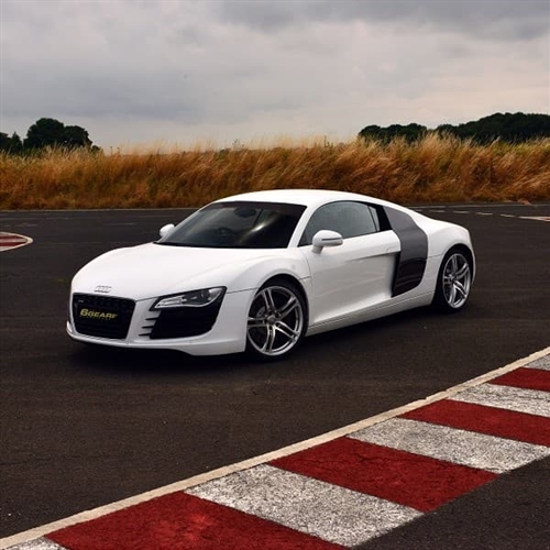 Audi R8 on Race Track Audi R8 on Race Track