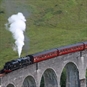 Steam Train on Bridge