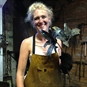 Blacksmith Experience Day Berkshire Lady with Flowers
