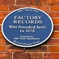Factory Records Plaque for Manchester Music Walking Tour