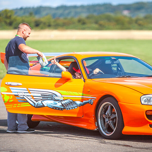 Junior Toyota Supra Driving