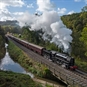 steam train on track