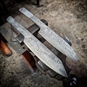 Damascus Knife Making - Two Knives