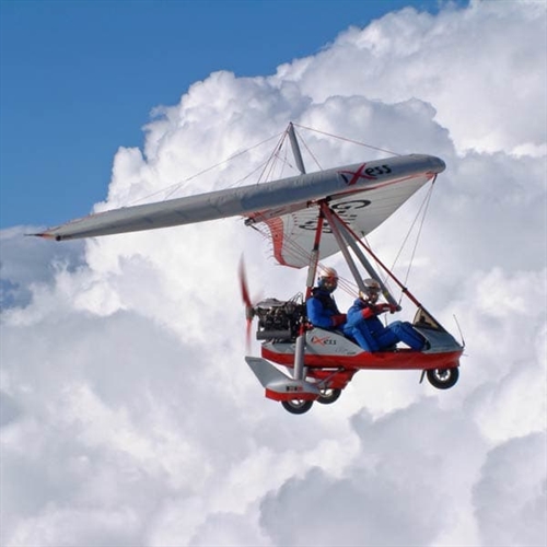 Microlights at Sywell Aerodrome In The Clouds