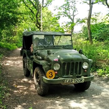 Military Vehicle Driving Bournemouth
