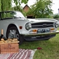 Classic Car Road Trip with Picnic Norfolk - Picnic with Triumph TR6 1973