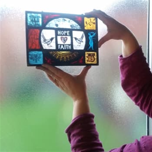 stained glass painting