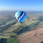 Champagne Hot Air Balloon Rides Bath - Balloon over Fields
